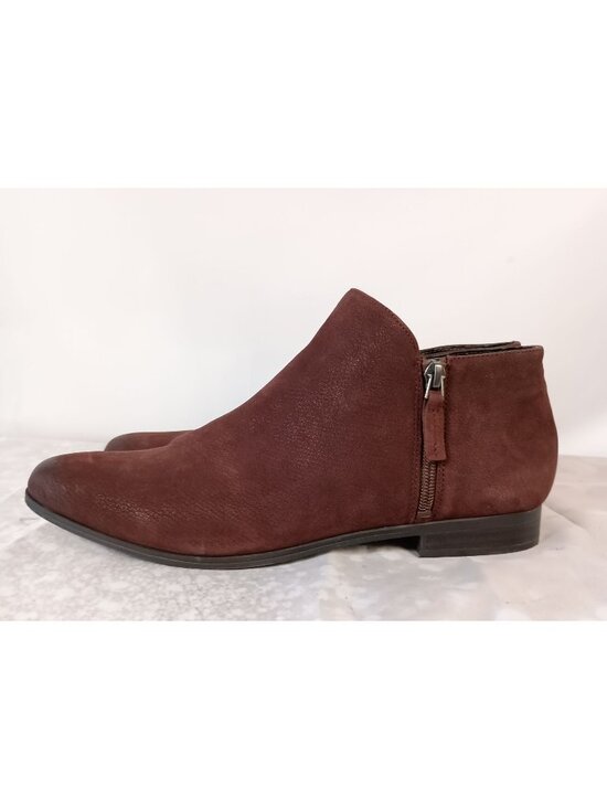 Franco Sarto Shoes - Franco Sarto Kingston Bootie Burgundy Suede Ankle Boots Women Size 10
